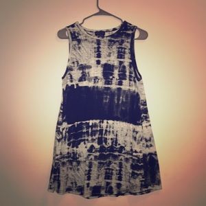 Black dye tie skater dress, brand new.